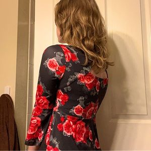JUSTICE: SIZE 12 FLORAL PRINT DRESS
